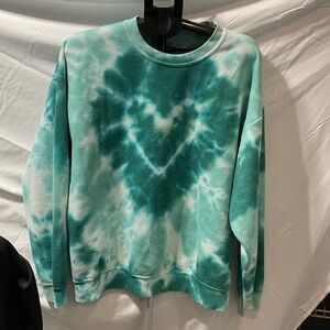 Teal Tie-Dye Sweatshirt. Worn once.
